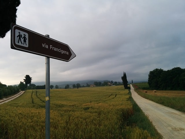 Via Francigena near Agriturismo Spoleto